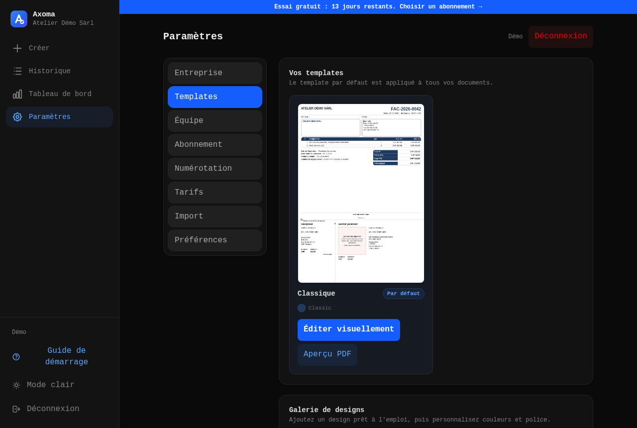 Personnalisation visuelle des modèles